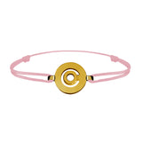 Bracelet lien Tournaire signe labyrinthe rond or