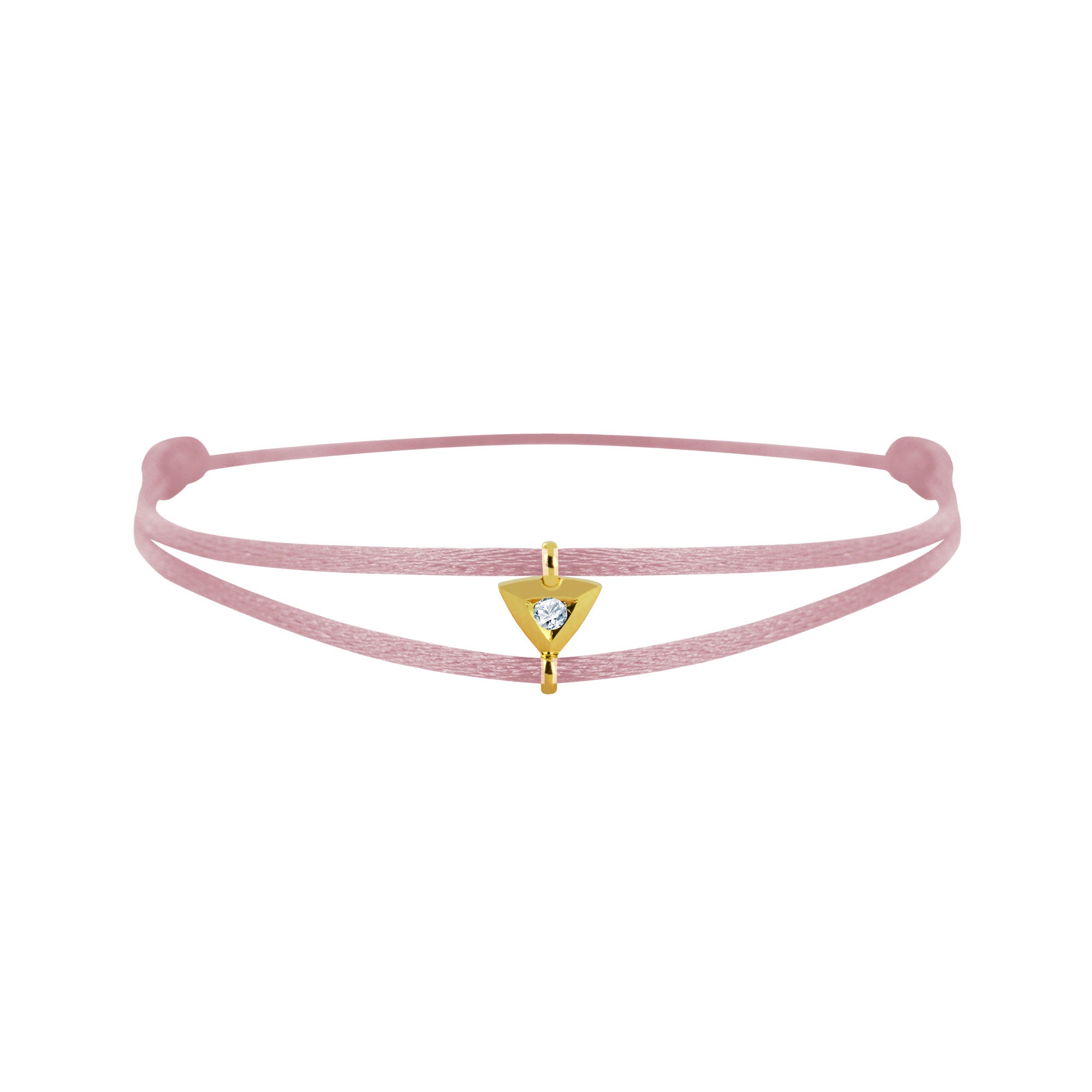 Mon Alchimie Triangle bracelet in gold and diamonds