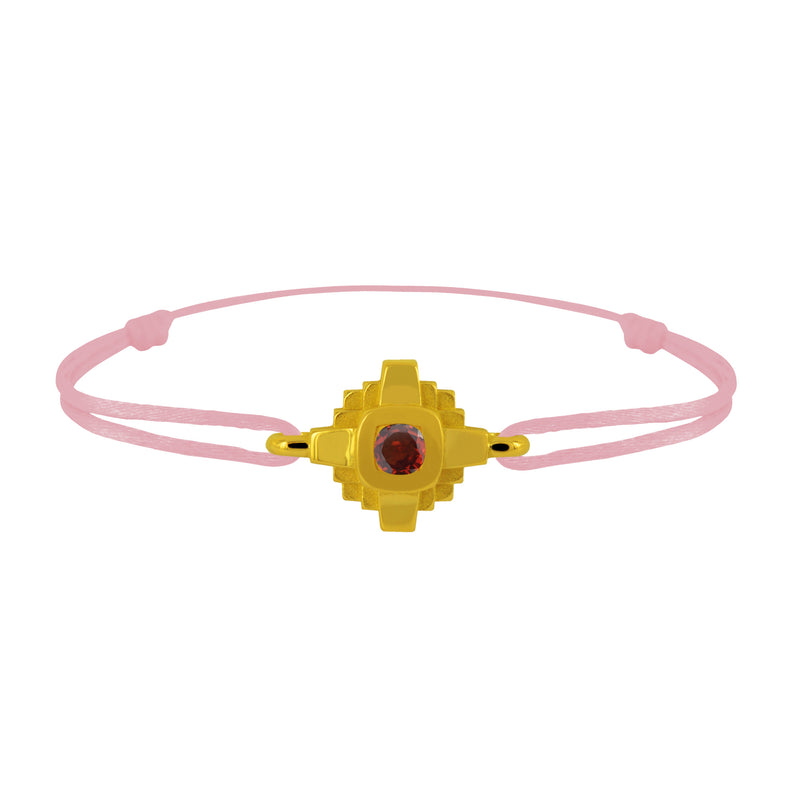 Bracelet Esther Saphir rouge 3 mm