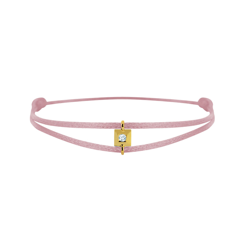 Mon Alchimie square  bracelet in gold and diamonds