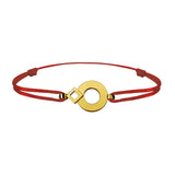 Bracelet lien Tournaire signe éclipse rond or