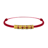 Bracelet lien Tournaire tube or cupidon cœur