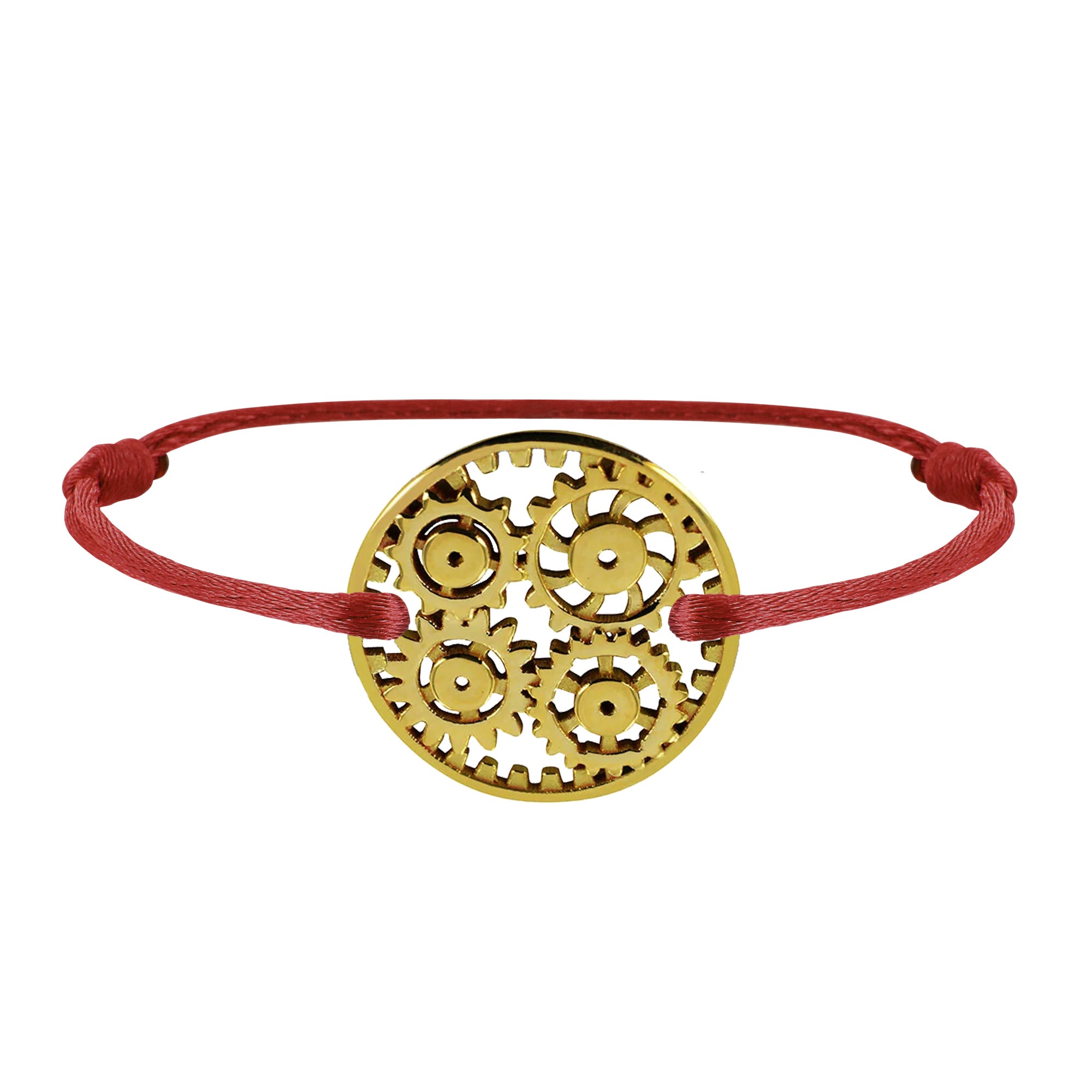 Bracelet lien Engrenages en or