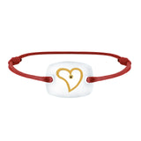 Bracelet Cœur amour lien émotion en or