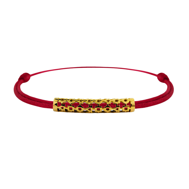 Tournaire gold tube link bracelet trilogy