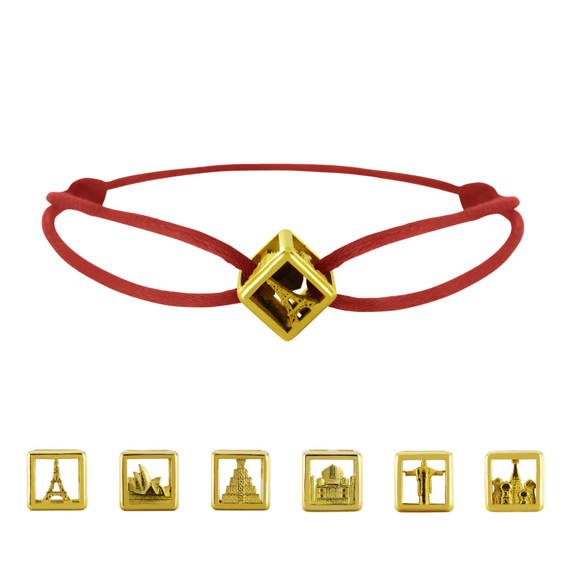 Bracelet Dé de voyage en Or