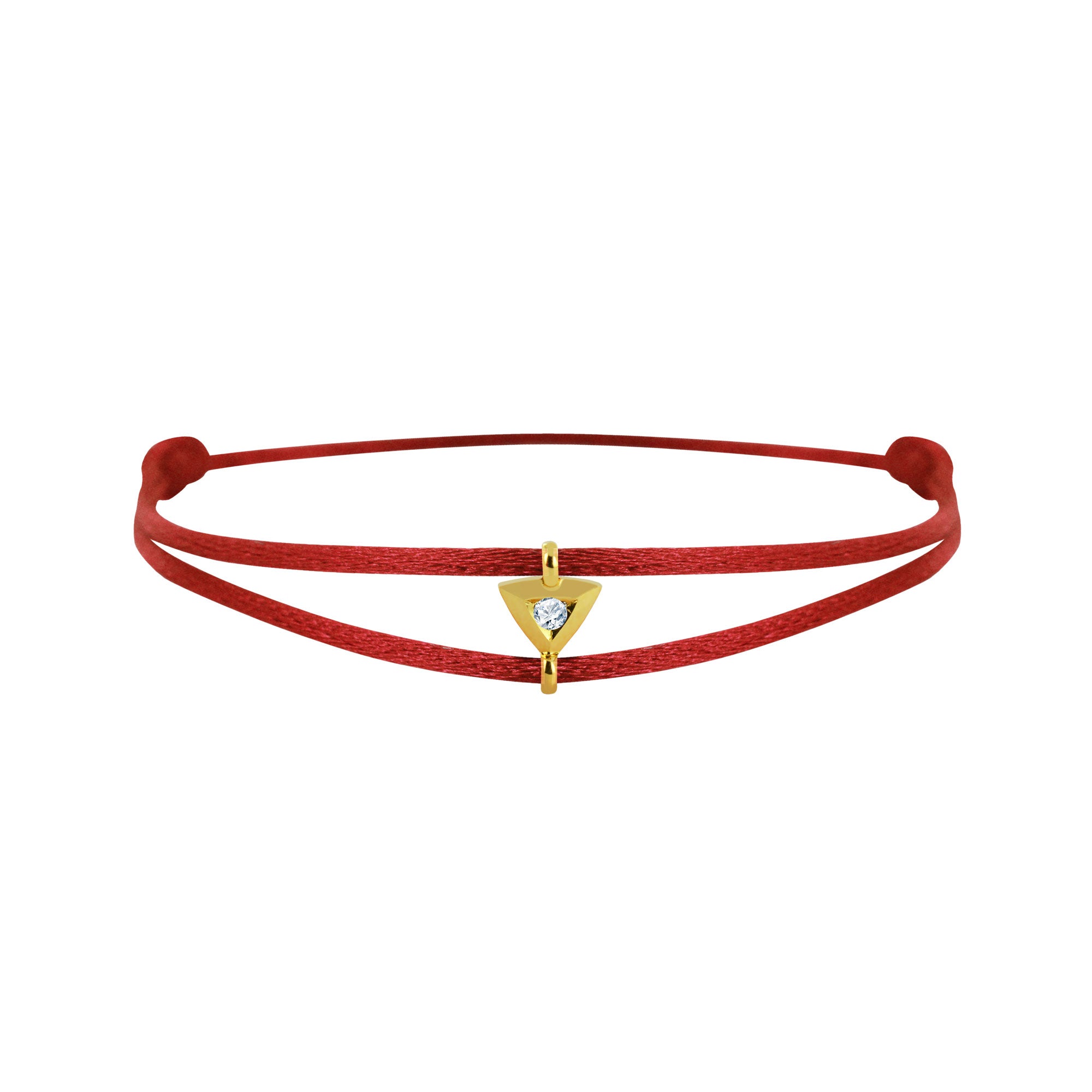 Mon Alchimie Triangle bracelet in gold and diamonds