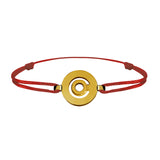 Bracelet lien Tournaire signe labyrinthe rond or