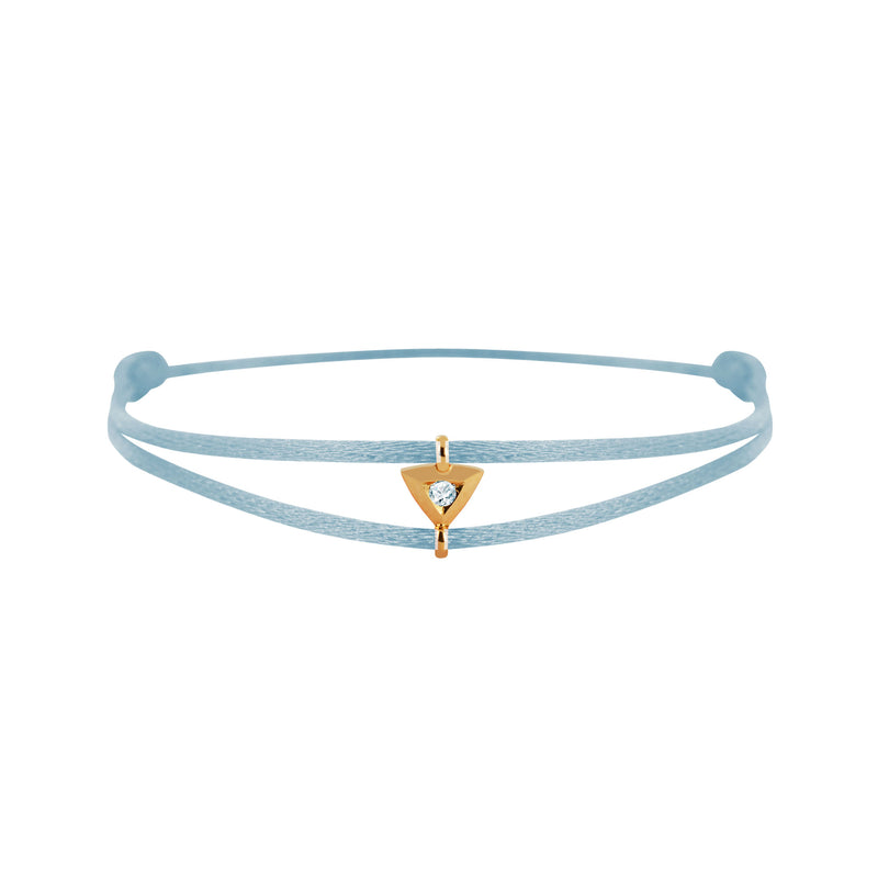 Mon Alchimie Triangle bracelet in gold and diamonds