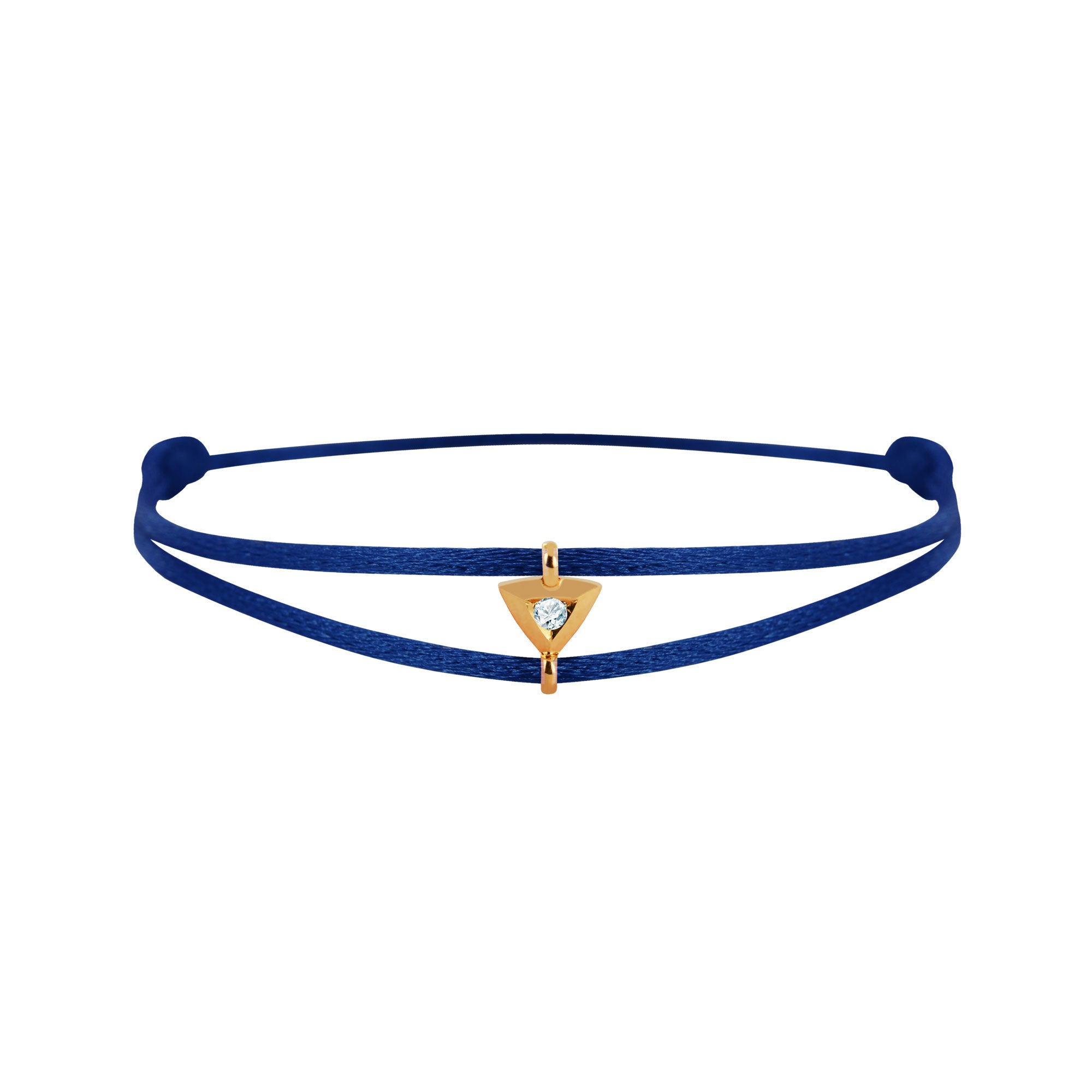 Mon Alchimie Triangle bracelet in gold and diamonds