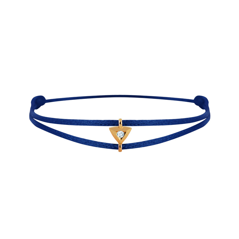 Mon Alchimie Triangle bracelet in gold and diamonds
