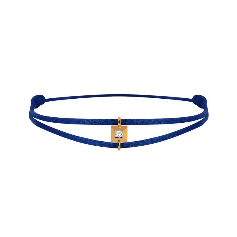 Mon Alchimie square  bracelet in gold and diamonds