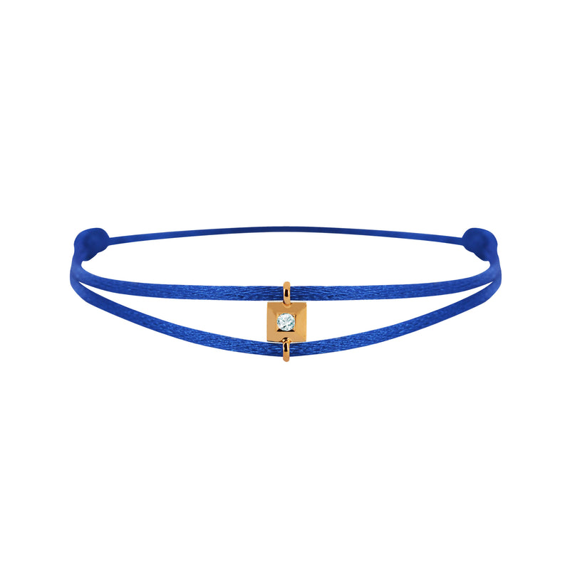Mon Alchimie square  bracelet in gold and diamonds