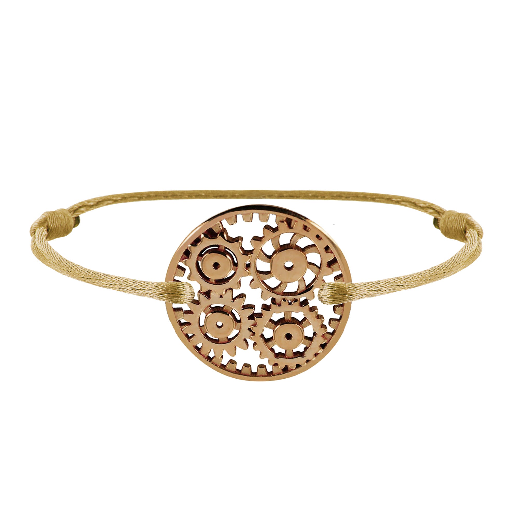 Bracelet lien Engrenages en or
