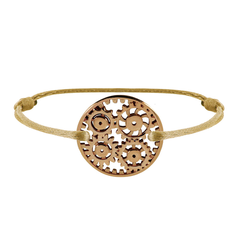 Engrenages gold link bracelet