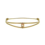 Mon Alchimie square  bracelet in gold and diamonds