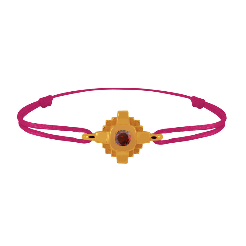 Bracelet Esther Saphir rouge 3 mm