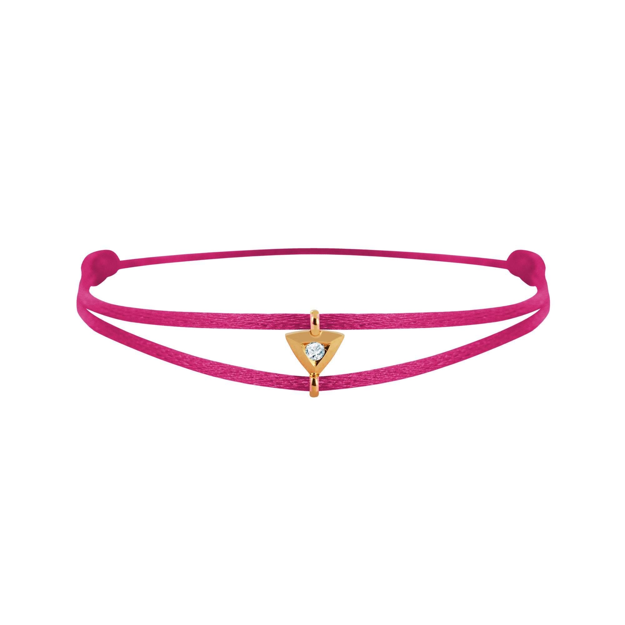 Mon Alchimie Triangle bracelet in gold and diamonds