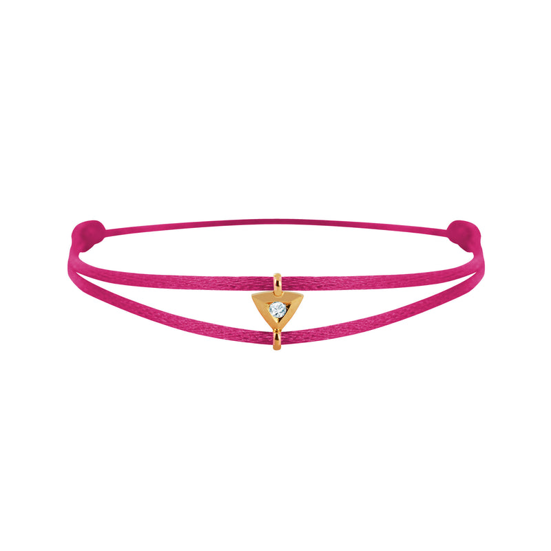 Mon Alchimie Triangle bracelet in gold and diamonds