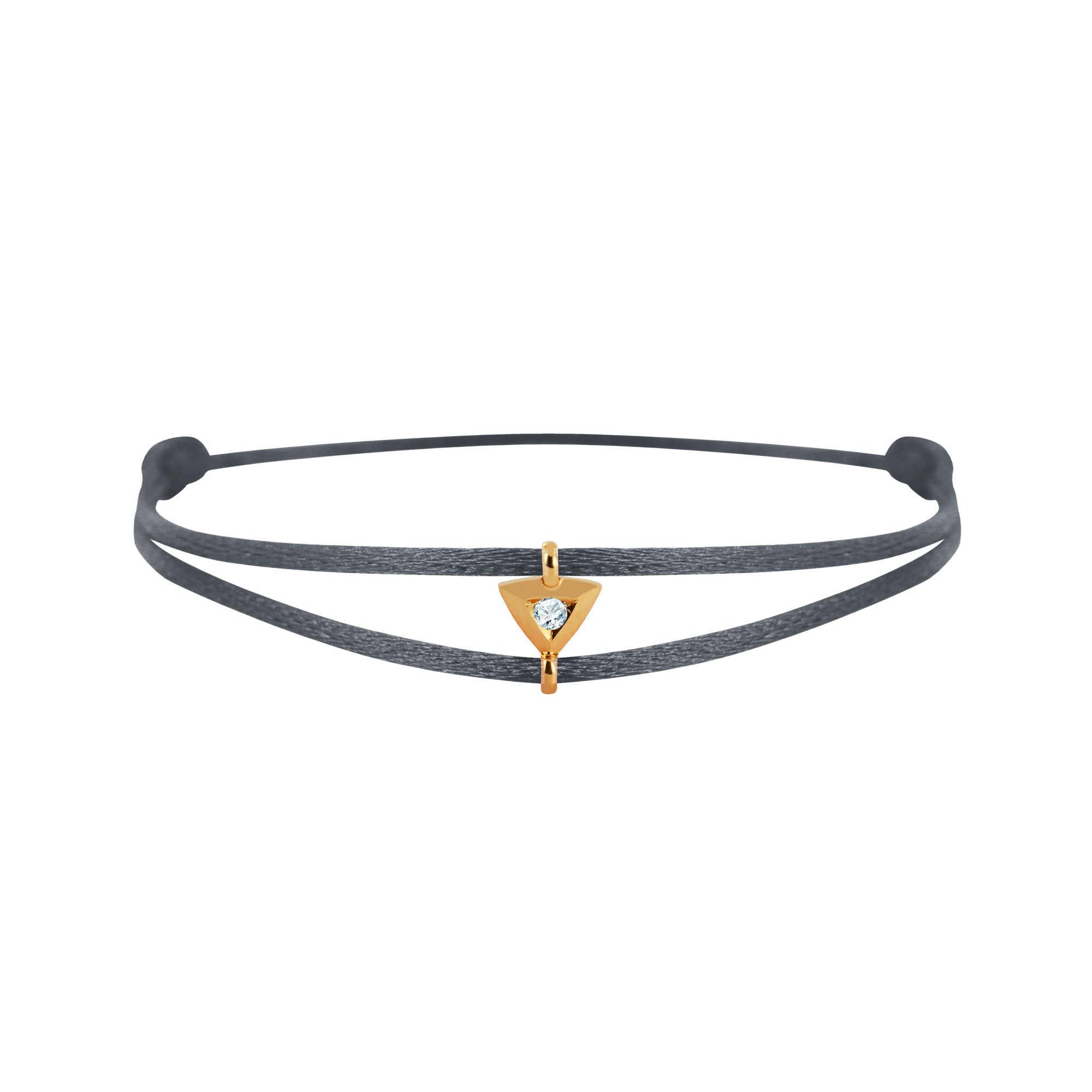 Mon Alchimie Triangle bracelet in gold and diamonds