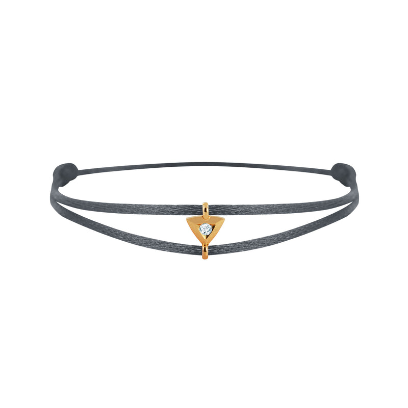 Mon Alchimie Triangle bracelet in gold and diamonds