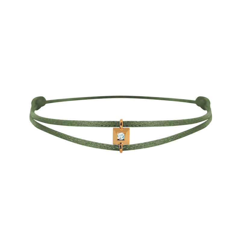 Mon Alchimie square  bracelet in gold and diamonds