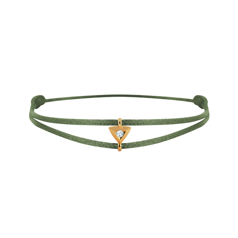 Mon Alchimie Triangle bracelet in gold and diamonds