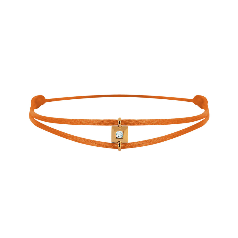 Mon Alchimie square  bracelet in gold and diamonds