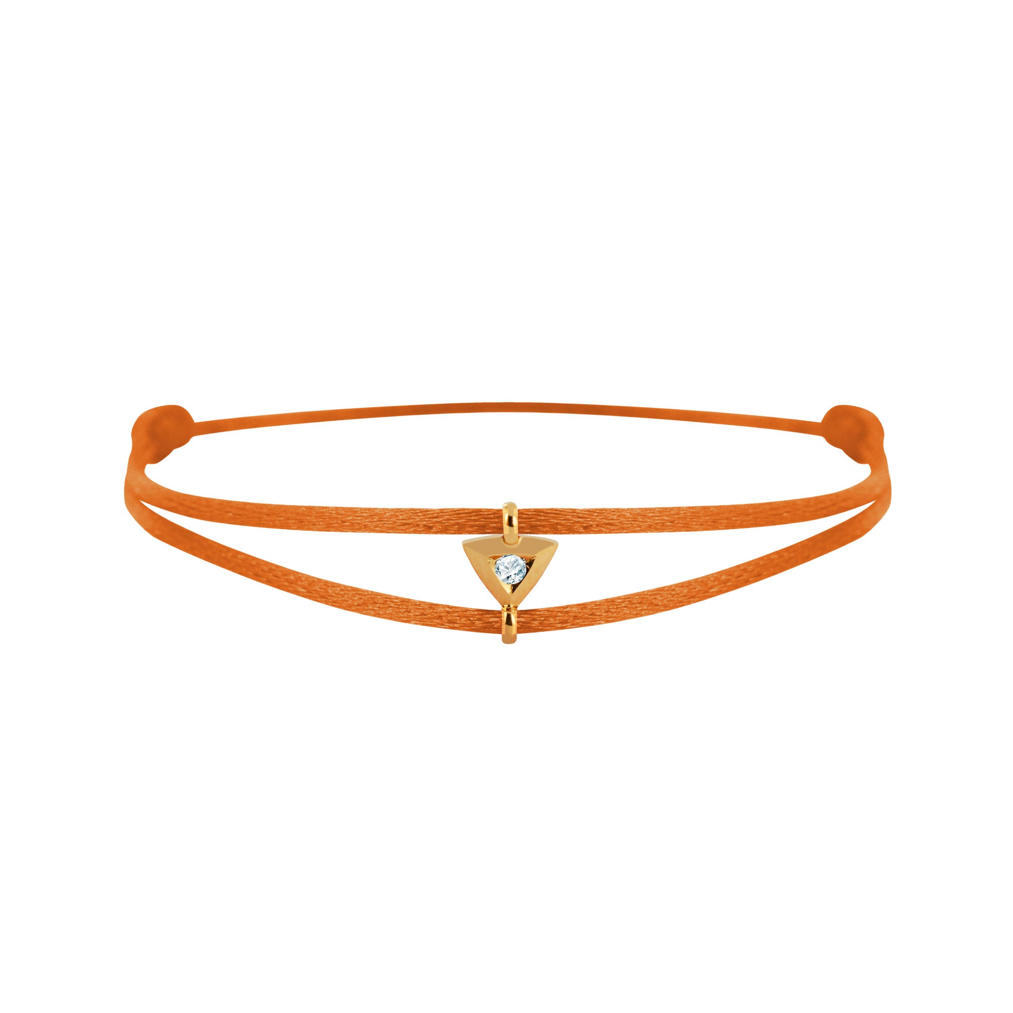 Mon Alchimie Triangle bracelet in gold and diamonds