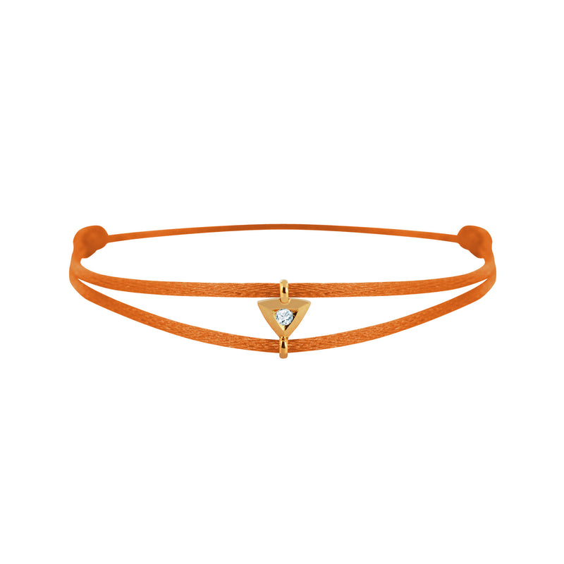 Mon Alchimie Triangle bracelet in gold and diamonds