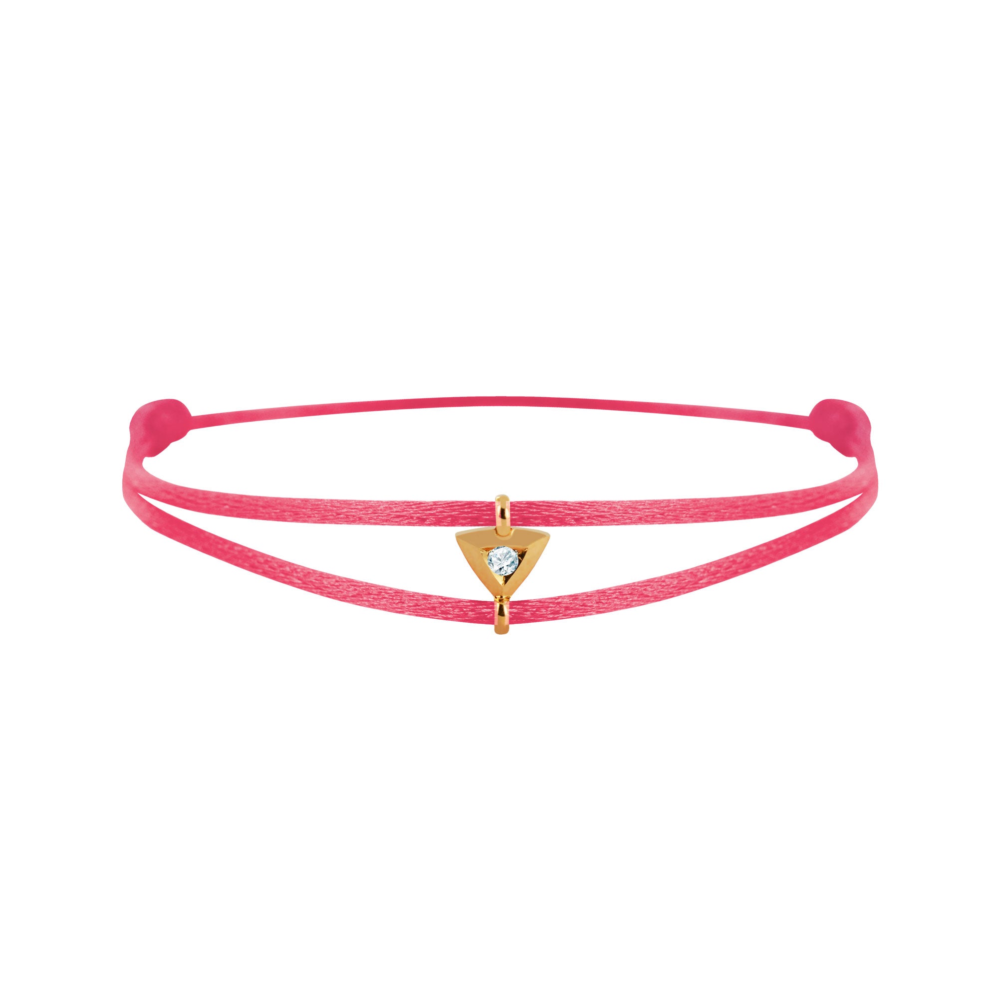Mon Alchimie Triangle bracelet in gold and diamonds