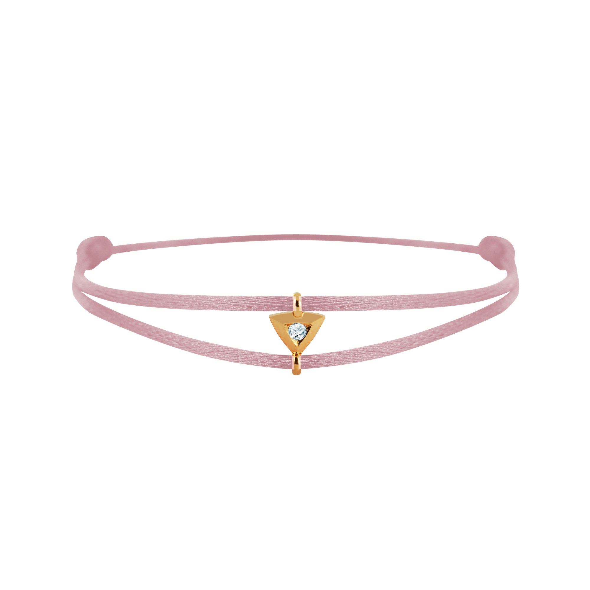 Mon Alchimie Triangle bracelet in gold and diamonds