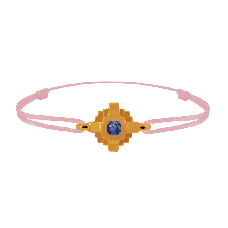 Bracelet Esther Saphir bleu 3 mm