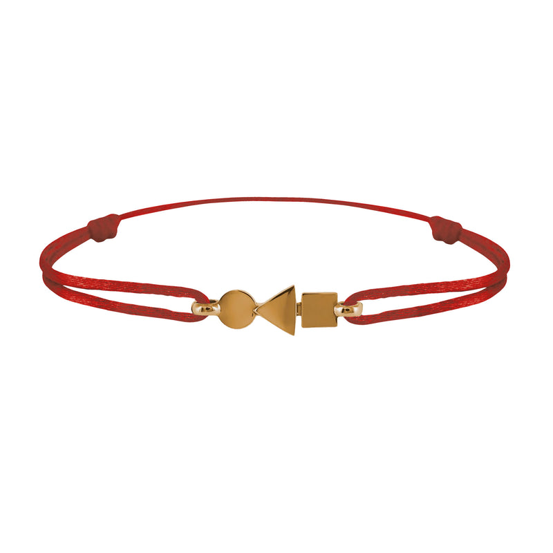 trilogy full gold bracelet Tournaire