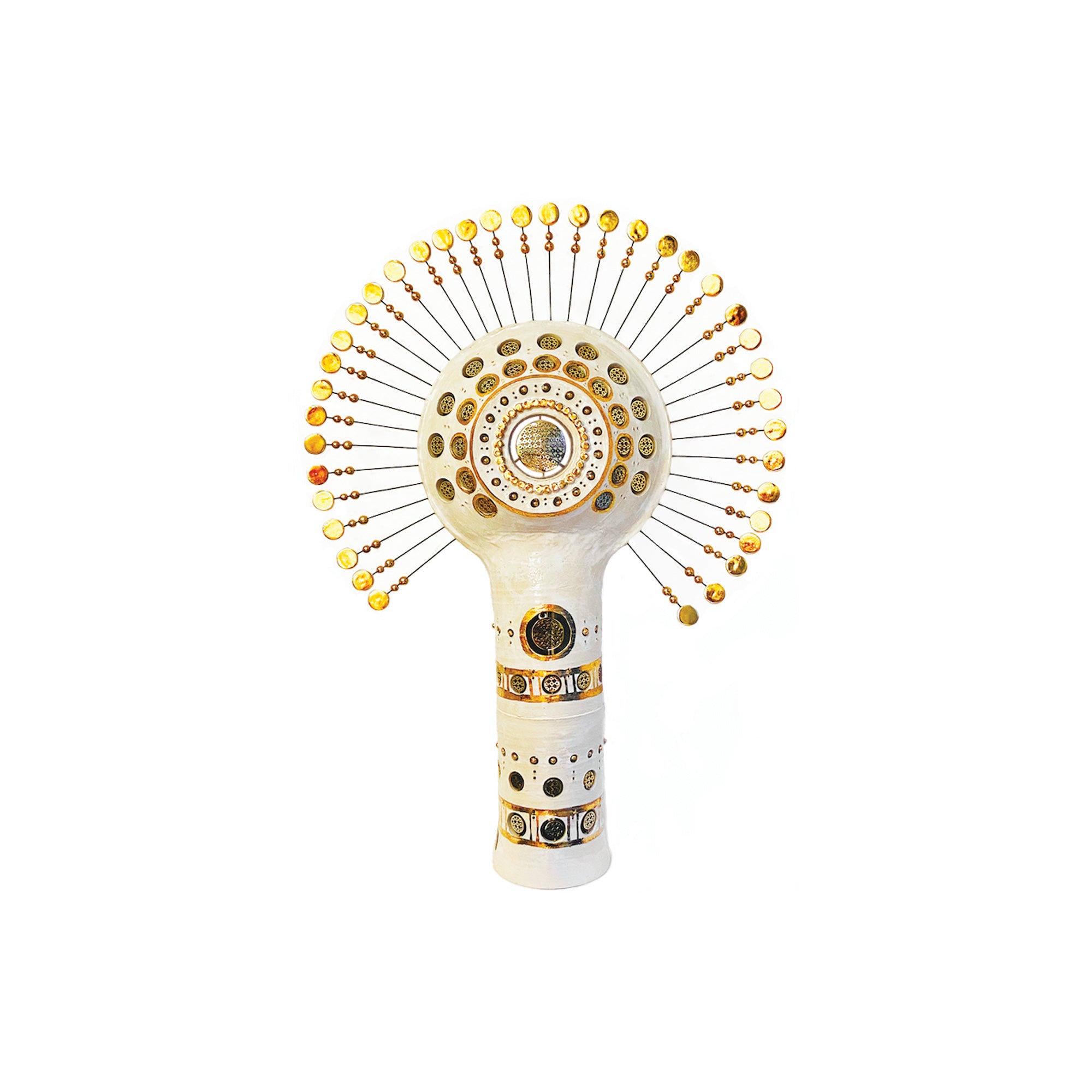 Georges Pelletier white Soleil lamp x Tournaire Décor