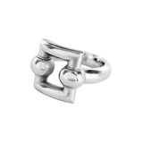 Bague Carré Trilogie Alchimie Argent