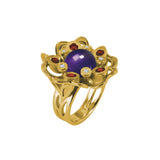 Bague Pensée Sauvage améthyste XL