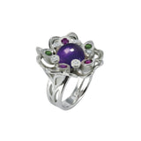 Bague Pensée Sauvage améthyste XL