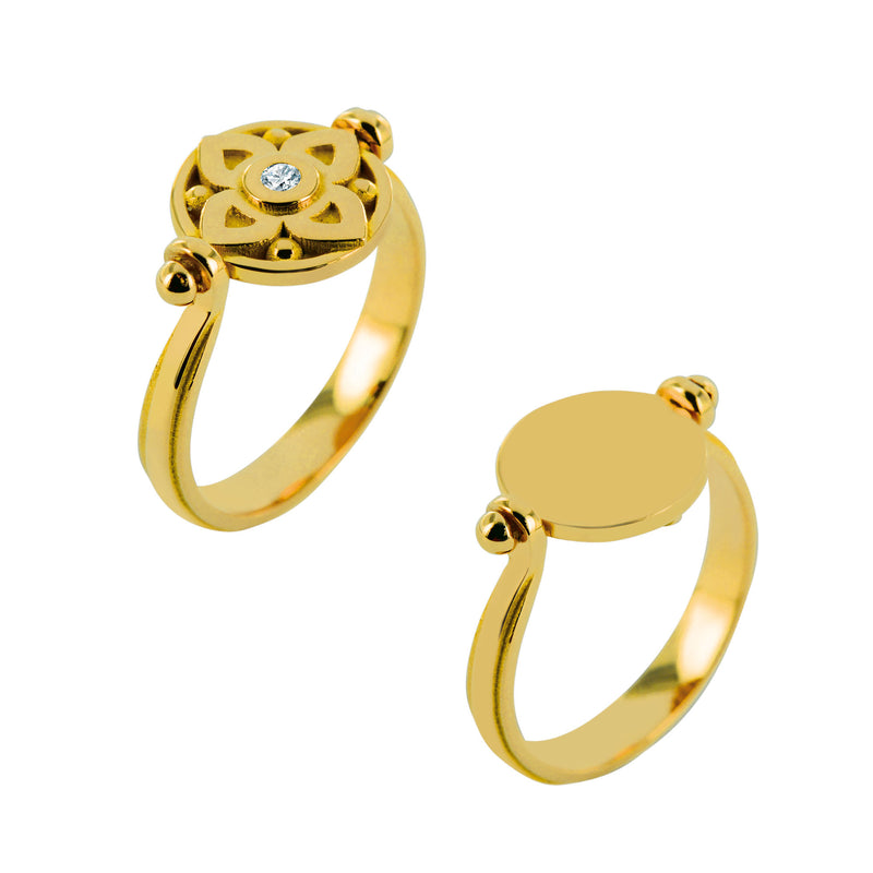 Bague Vice-Versa en or personnalisable