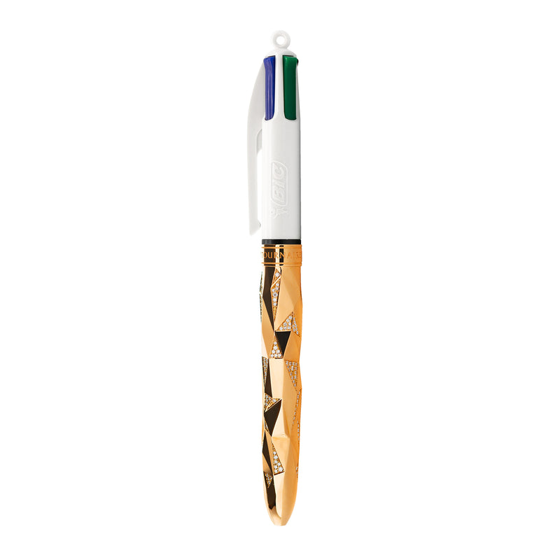 BIC 4 Couleurs Bic x Orlinski x Tournaire or rose et diamants