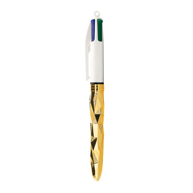 BIC 4 Colours "Bic x Orlinski x Tournaire" yellow gold and diamonds