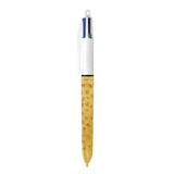 BIC 4 Couleurs "50 ans" empreintes jaune