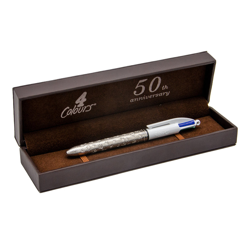 BIC 4 Colours "50 years" white prints