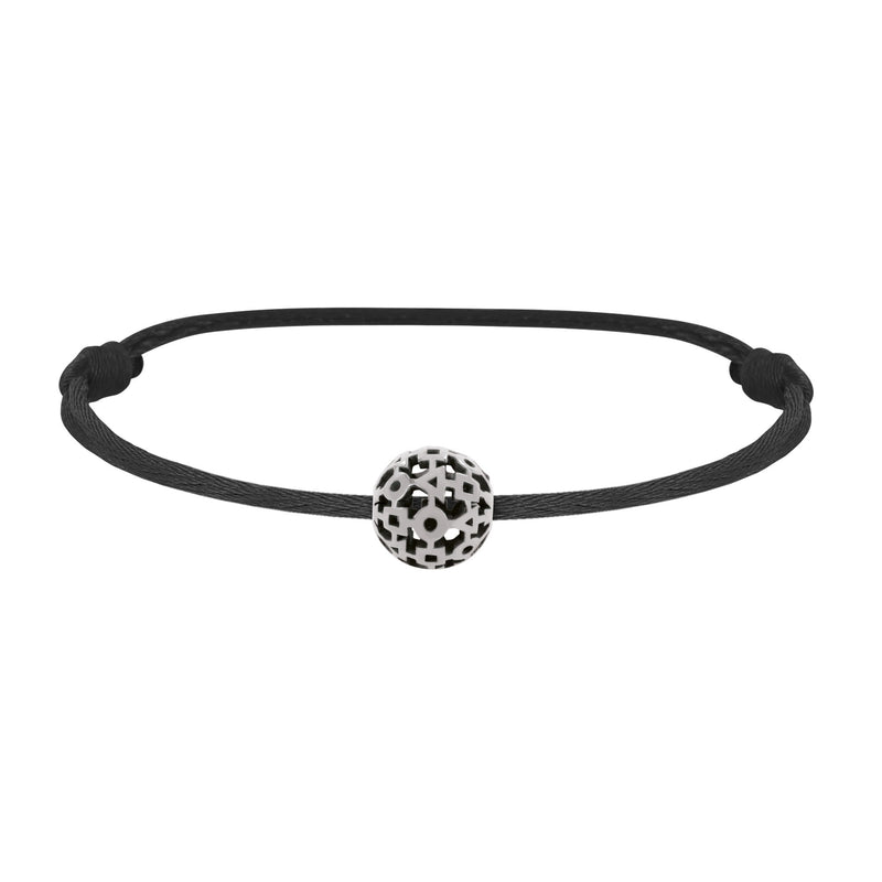 trilogy silver bead bracelet