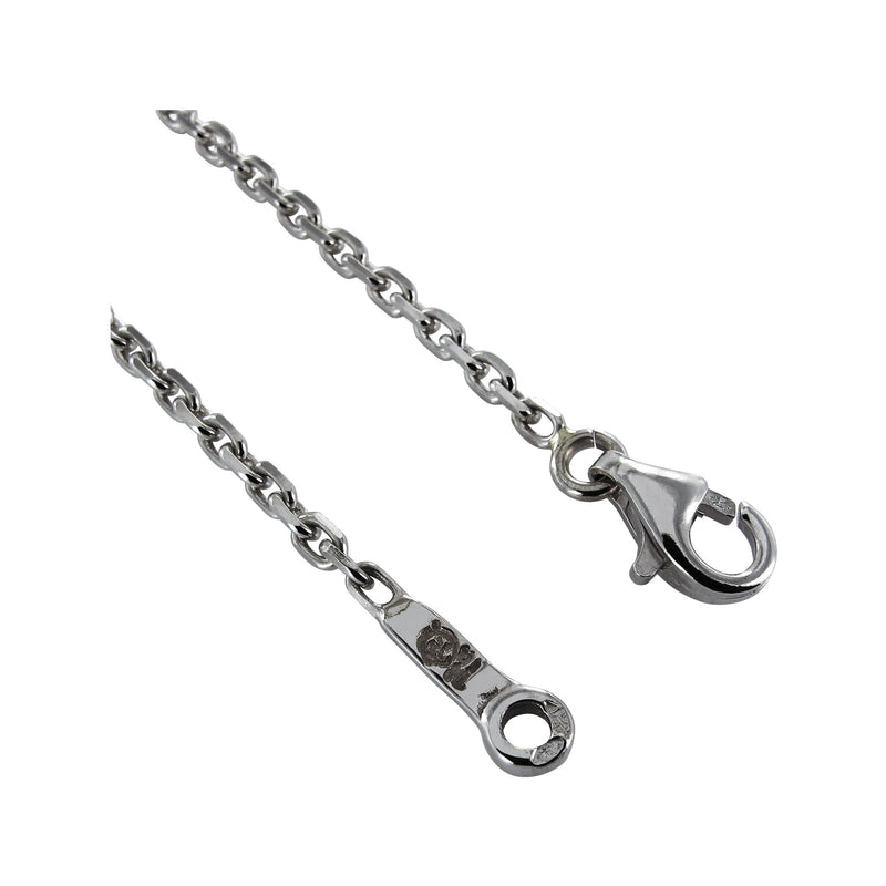 Forçat round chain 40 Tournaire in white gold