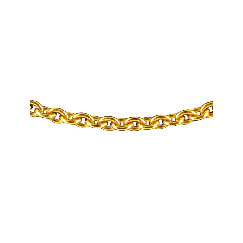 Forçat round chain 40 Tournaire in yellow gold