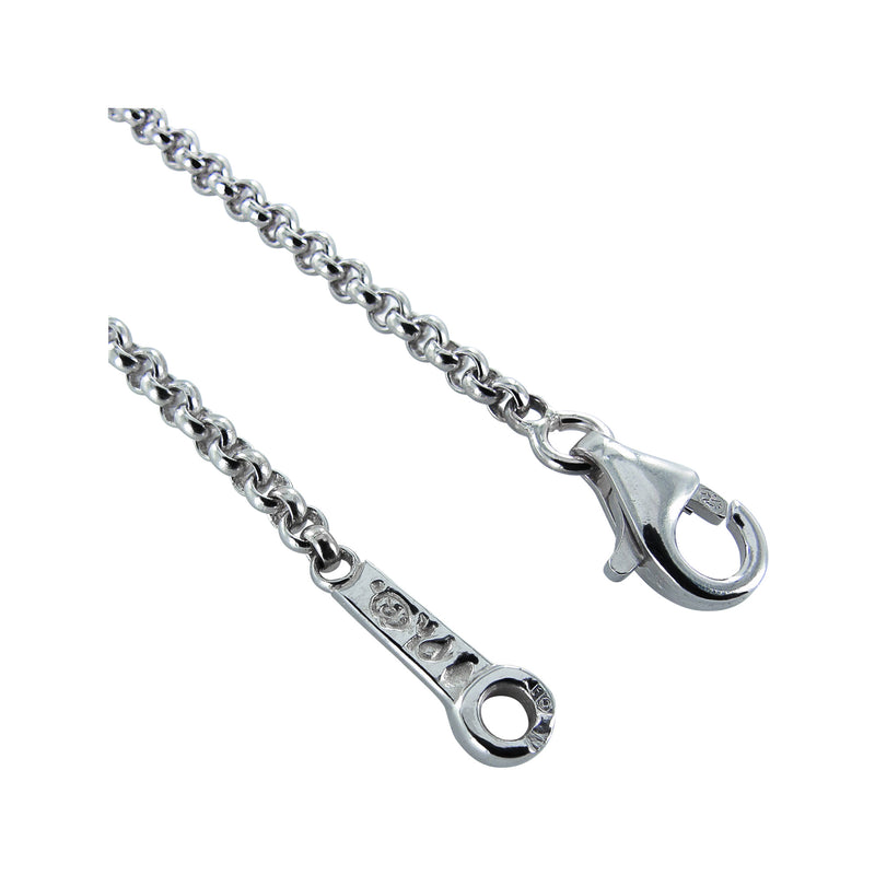 Jaseron 0 chain Tournaire in white gold