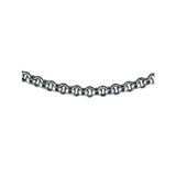 Jaseron 0 chain Tournaire in white gold