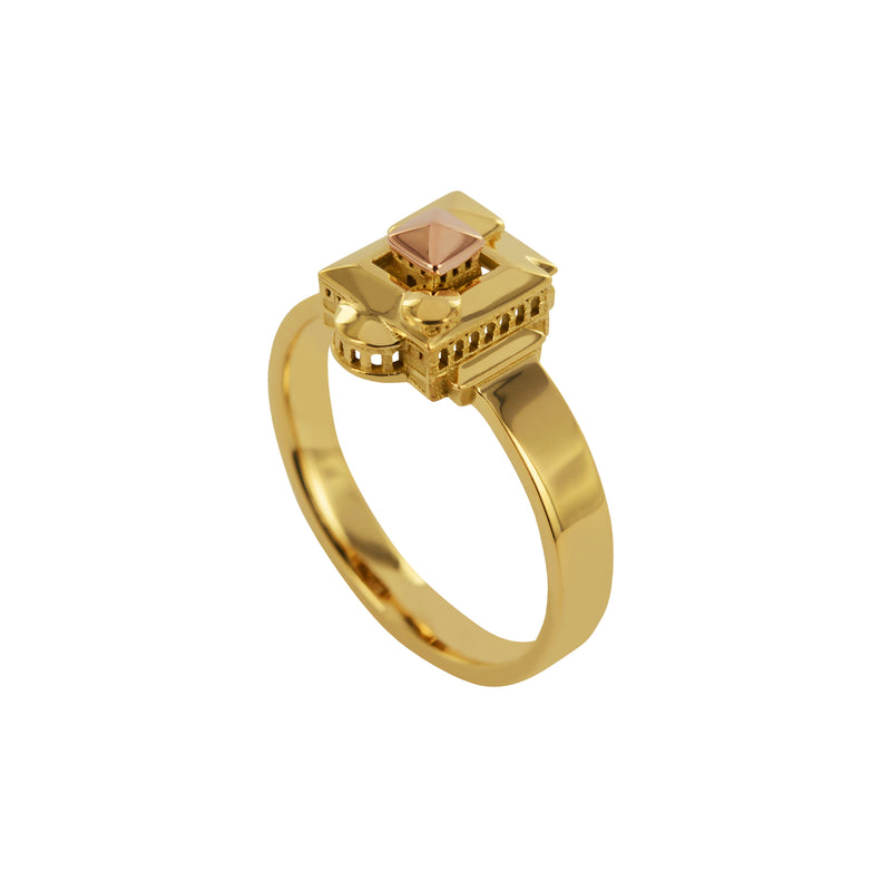 Bague architecture Monastère Baby en or