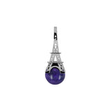 Pendentif French Kiss en or et Perle Améthyste
